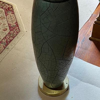 Vintage Crackle Tall Vase