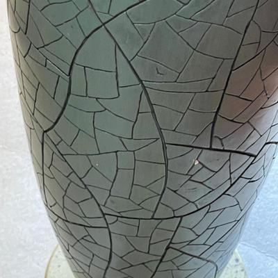 Vintage Crackle Tall Vase