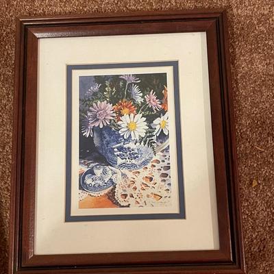 Beautiful Flower Picture Signed by Artist