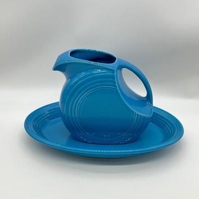 FIESTA ~ Peacock ~ Pitcher & Oval Platter
