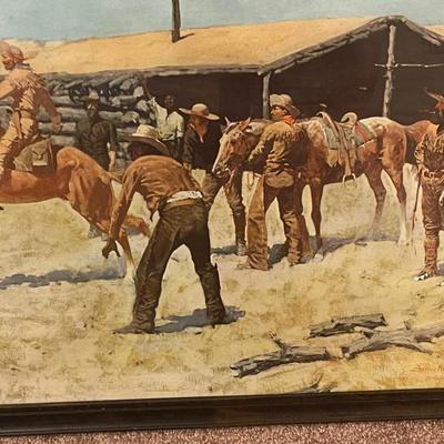 Vintage Picture of Frederic Remington 