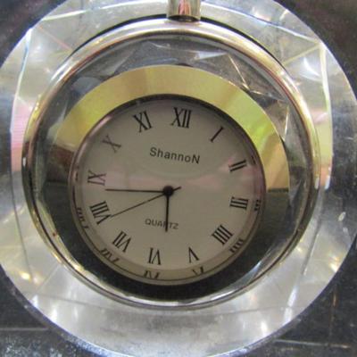 Shannon Crystal Desktop Clock- Hanging Pocket Watch Style (#30)
