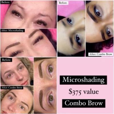 Micro Shading/  Brow Combo by Brookes.  By appointment only.   $375 value...