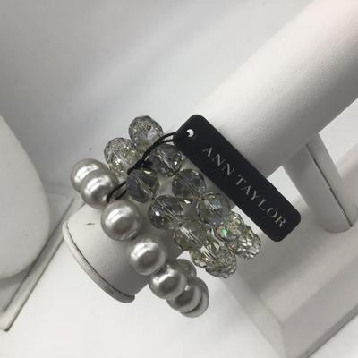 Ann Taylor Glass Beaded Bracelet Set