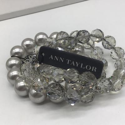 Ann Taylor Glass Beaded Bracelet Set