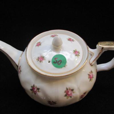 Three Small Teapots- Made by Sadler, Aynsley, and Noritake (#50)
