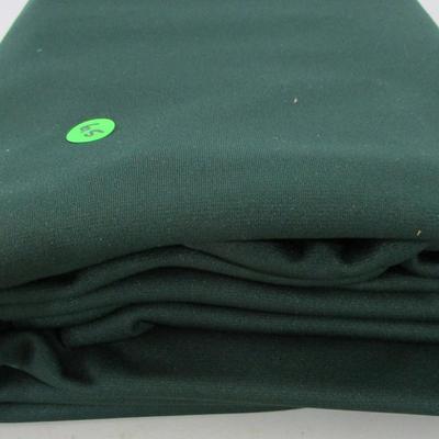 #19 Material, polyester knit hunter green