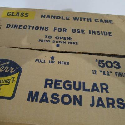 #27 Brand NEW case of vintage Kerr Pint Jars