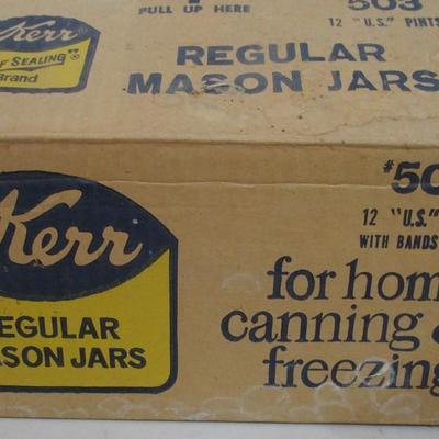 #36 Brand NEW case of vintage Kerr Pint Jars