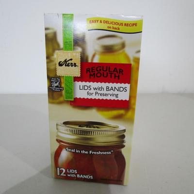 #45 1 dozen canning  rings and lids