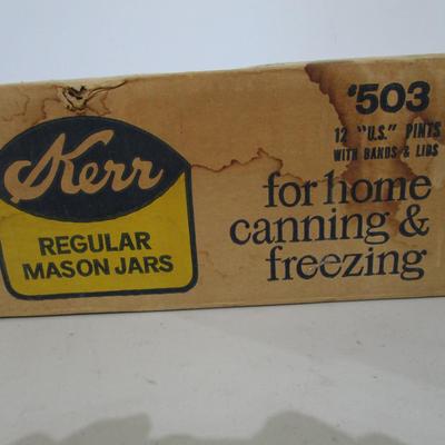 #57 Brand NEW case of vintage Kerr Pint Jars