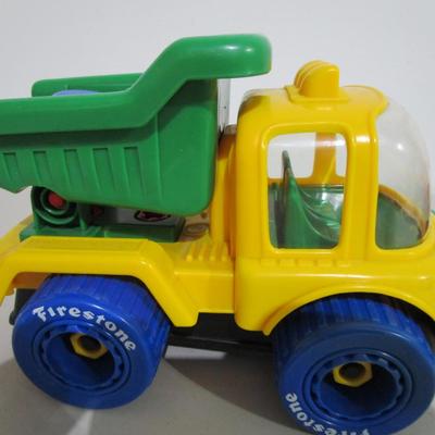 #74 Vintage Tonka metal Jeep and  vintage take apart dump truck