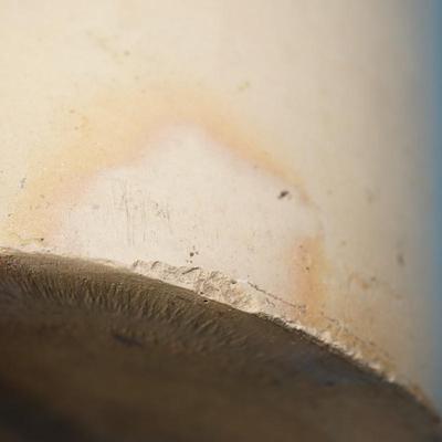 #2 CROCK BROWN SALT GLAZE COBALT BEE STING MARKING AND NUMBER & FACTORY MIS -STRIKE FOR THE SIZE