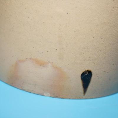 #2 CROCK BROWN SALT GLAZE COBALT BEE STING MARKING AND NUMBER & FACTORY MIS -STRIKE FOR THE SIZE