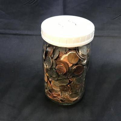 JAR OF COINS