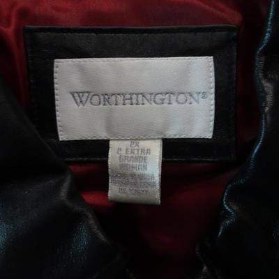 LOT 187. THREE LADIES COATS/JACKETS ALFANI, WORTHINGTON AND REQUIREMENTS BRANDS
