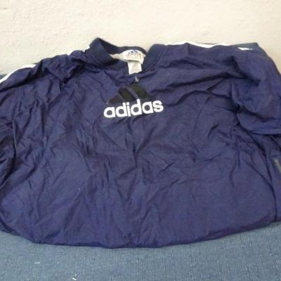 LOT 189 MENS CLOTHING INCLUDING CEZANI MENS SHIRT WITH TAGS, ADIDAS GEAR, SOOCER SHIRT, ETC