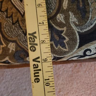 Vintage Upholstered Stickley Syracuse Rocker and Ottoman