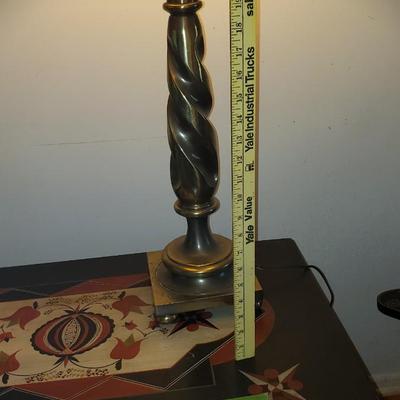 Large Brass "Stiffel " lamps, heavy and cool!