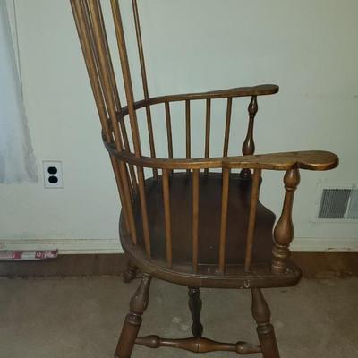 Two Tall Funky Stickley Windsor back chairs