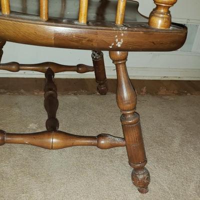 Two Tall Funky Stickley Windsor back chairs