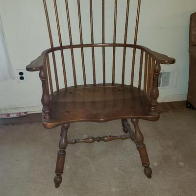 Two Tall Funky Stickley Windsor back chairs