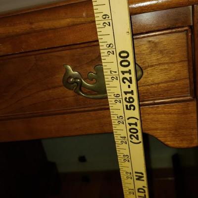 Leopold Stickley desk with brass handles