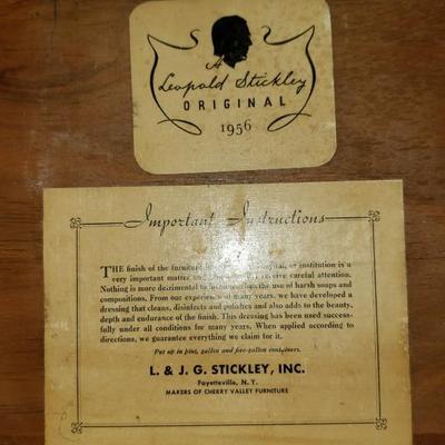 Leopold Stickley desk with brass handles