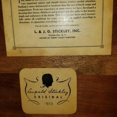 Leopold Stickley desk with brass handles