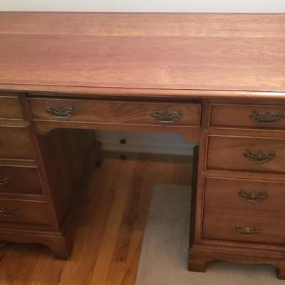 Leopold Stickley desk with brass handles