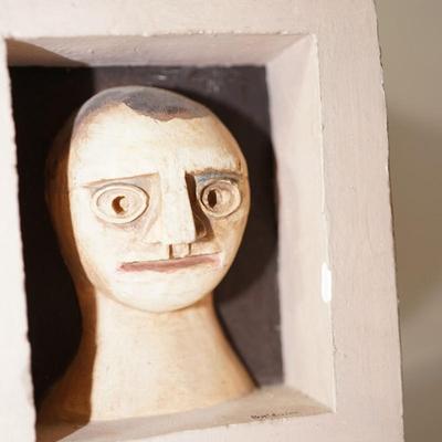 PAIR OF CERAMIC SCULPTURES BY GUY BLADWIN MILWAUKEE ARTIST -UNIQUE