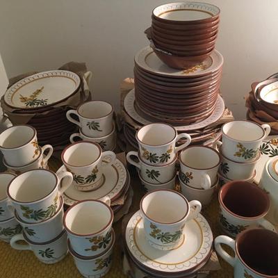 Stangl Golden Blossom Large set of dishes, serving dishes and more!