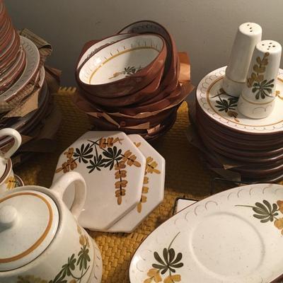 Stangl Golden Blossom Large set of dishes, serving dishes and more!