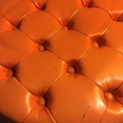 Round Foot Stool or Small Ottoman, MCM