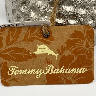 TOMMY BAHAMA ~ Pewter Like ~ Cocktail Shaker In Lidded Anchor