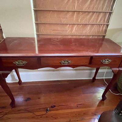 Queen Anne Wood Cherrywood Desk or Couch Table