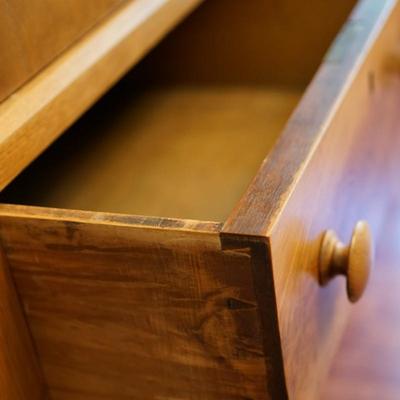 EXCEPTIONAL MID 19TH CENTURY MAHOGANY WARDROBE CABINET/TWO PIECE/DRAWERS AND SHELVES