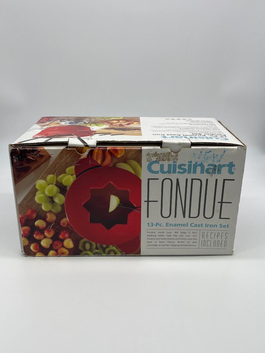 CUISINART (13piece) Enamel Cast Iron Fondue Set