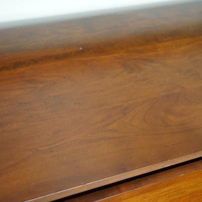 STUNNING  LONGER STYLE   PENNSYLVANIA CHERRY  DROP LEAF TABLE 71" IN LENGTH /PAD FOOT