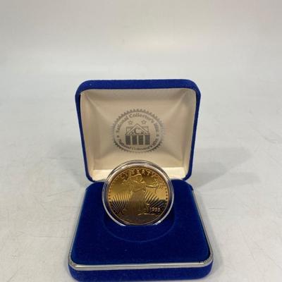 National Collector's Mint Lady Liberty Gold Plated Coin Numbered Edition