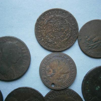 Lot of Old Foreign  Copper Coins