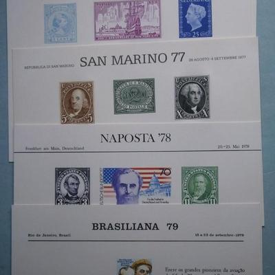 (10) 1970's US Post Office Souvenir Cards