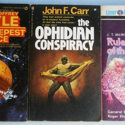 (10) Old Sci-Fi Paperback Books