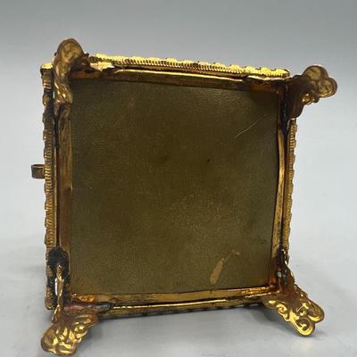 Vintage French Modane Aiguille Doran Glass Jewelry Casket Trinket Box