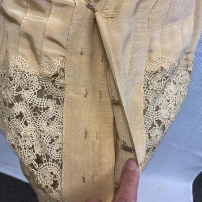 Antique Victorian Two Piece Blouse Skirt Cotton & Lace Romantic Boho