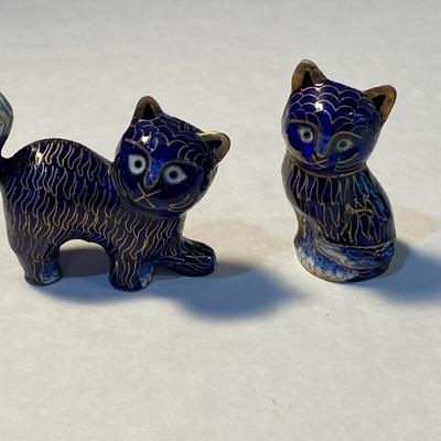 Chinese Cloisonne Cats