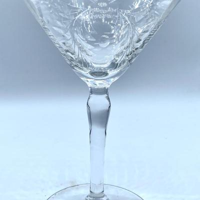 4 Antique HAWKES Avalon Fine Crystal Champagne Sherbet Stemware