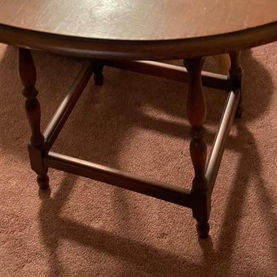 Vintage Wood Oval Table
