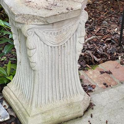 Two Antique Concrete Plinth - See Description