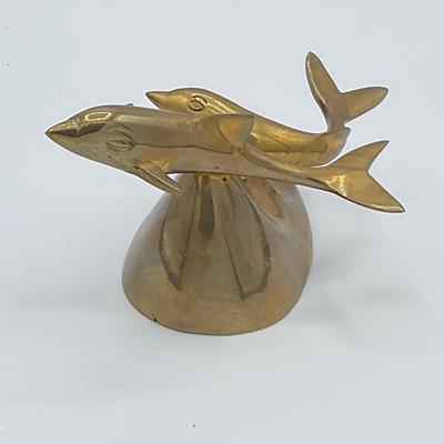 Vintage Brass Dolphins